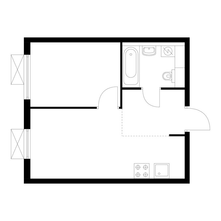 1-BD Apartment Sale, 32.2 sq. m. at Liublinskiy Park, Lyublinskaya Street, 78к2, Moscow, Russia #1