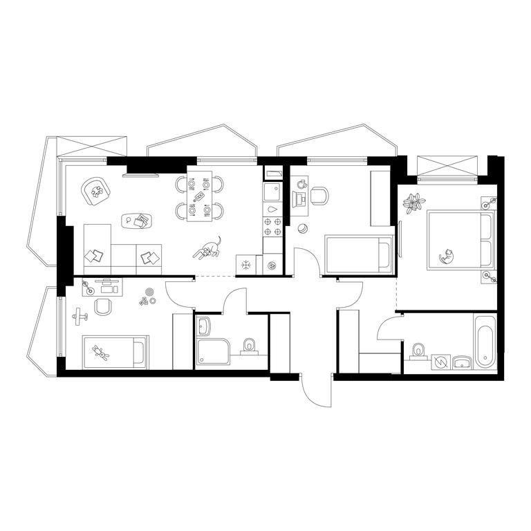 3-BD Apartment Sale, 72.4 sq. m. at Michurinskiy Park, Ozyornaya Street, 44А, Moscow, Russia #1 3-BD Apartment Sale, 72.4 sq. m. at Michurinskiy Park, Ozyornaya Street, 44А, Moscow, Russia #1