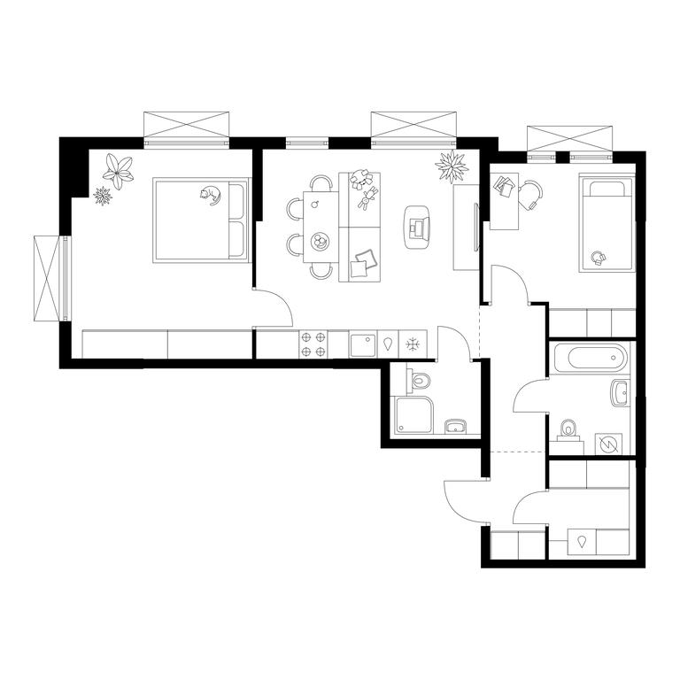 2-BD Apartment Sale, 63.6 sq. m. at Salarevo Park, Salaryevskaya Street, 8к1, Moskovskiy Settlement, Moscow, Russia #1 2-BD Apartment Sale, 63.6 sq. m. at Salarevo Park, Salaryevskaya Street, 8к1, Moskovskiy Settlement, Moscow, Russia #1