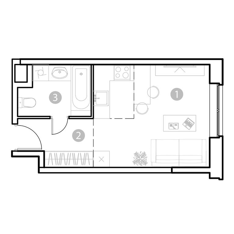 Apartment Sale, 25.54 sq. m. at EvoPark Sokolniki, Poteshnaya Street, Moscow, Russia #1 Apartment Sale, 25.54 sq. m. at EvoPark Sokolniki, Poteshnaya Street, Moscow, Russia #1
