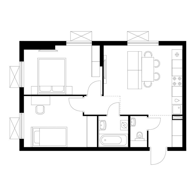 2-BD Apartment Sale, 51.5 sq. m. at Yauza Park, ulitsa Kolontsova, 4, Mytischi, Moscow Region, Russia #1 2-BD Apartment Sale, 51.5 sq. m. at Yauza Park, ulitsa Kolontsova, 4, Mytischi, Moscow Region, Russia #1