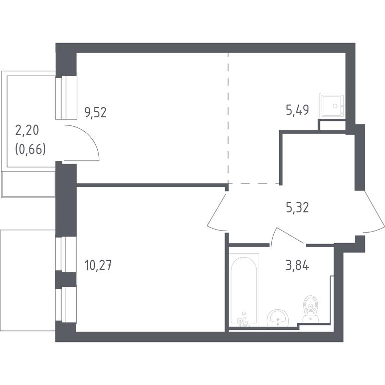 Apartment Sale, 35.1平方米 at Rublevskiy Kvartal, Laykovo Green Quarter, zhiloy kompleks Gorod-sobytiye Laykovo, selo Laykovo, Odintsovskiy City District, Moscow Region, Russia #1 Apartment Sale, 35.1平方米 at Rublevskiy Kvartal, Laykovo Green Quarter, zhiloy kompleks Gorod-sobytiye Laykovo, selo Laykovo, Odintsovskiy City District, Moscow Region, Russia #1