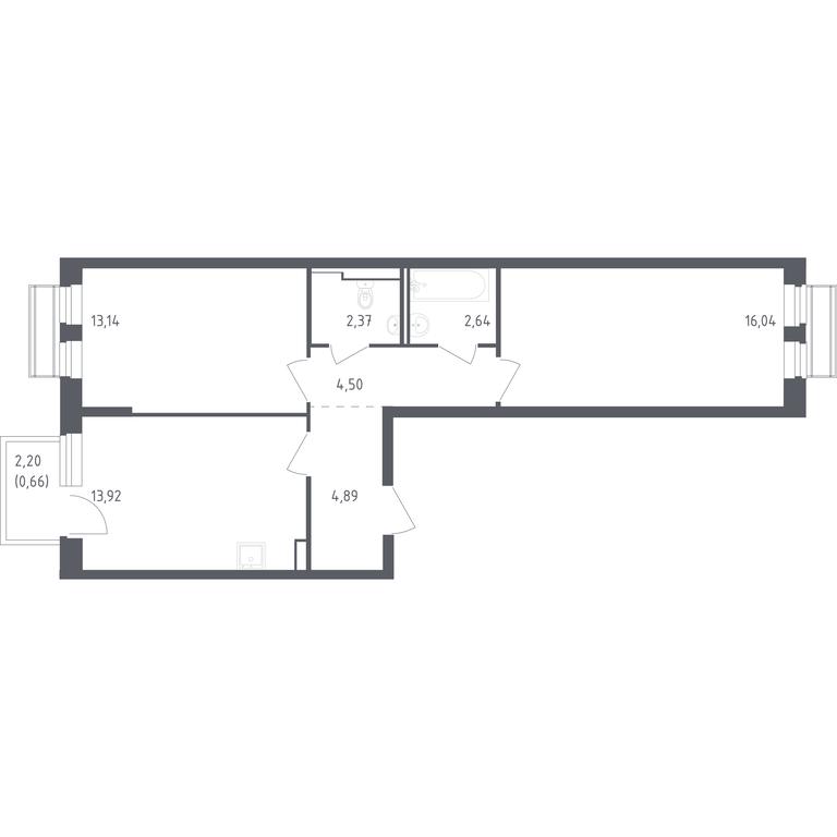 1-BD Apartment Sale, 58.16 sq. m. at Rublevskiy Kvartal, Laykovo Green Quarter, zhiloy kompleks Gorod-sobytiye Laykovo, selo Laykovo, Odintsovskiy City District, Moscow Region, Russia #1