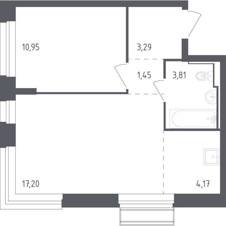 Apartment Sale, 40.87 sq. m. at Rublevskiy Kvartal, Laykovo Green Quarter, zhiloy kompleks Gorod-sobytiye Laykovo, selo Laykovo, Odintsovskiy City District, Moscow Region, Russia #1 Apartment Sale, 40.87 sq. m. at Rublevskiy Kvartal, Laykovo Green Quarter, zhiloy kompleks Gorod-sobytiye Laykovo, selo Laykovo, Odintsovskiy City District, Moscow Region, Russia #1