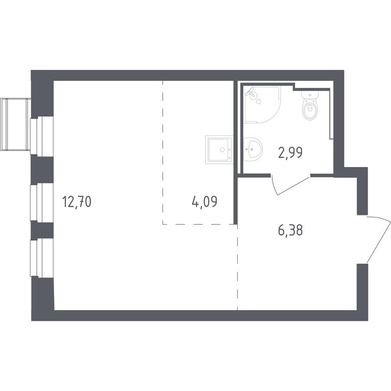 Apartment Sale, 26.16 sq. m. at Rublevskiy Kvartal, Laykovo Green Quarter, zhiloy kompleks Gorod-sobytiye Laykovo, selo Laykovo, Odintsovskiy City District, Moscow Region, Russia #1 Apartment Sale, 26.16 sq. m. at Rublevskiy Kvartal, Laykovo Green Quarter, zhiloy kompleks Gorod-sobytiye Laykovo, selo Laykovo, Odintsovskiy City District, Moscow Region, Russia #1