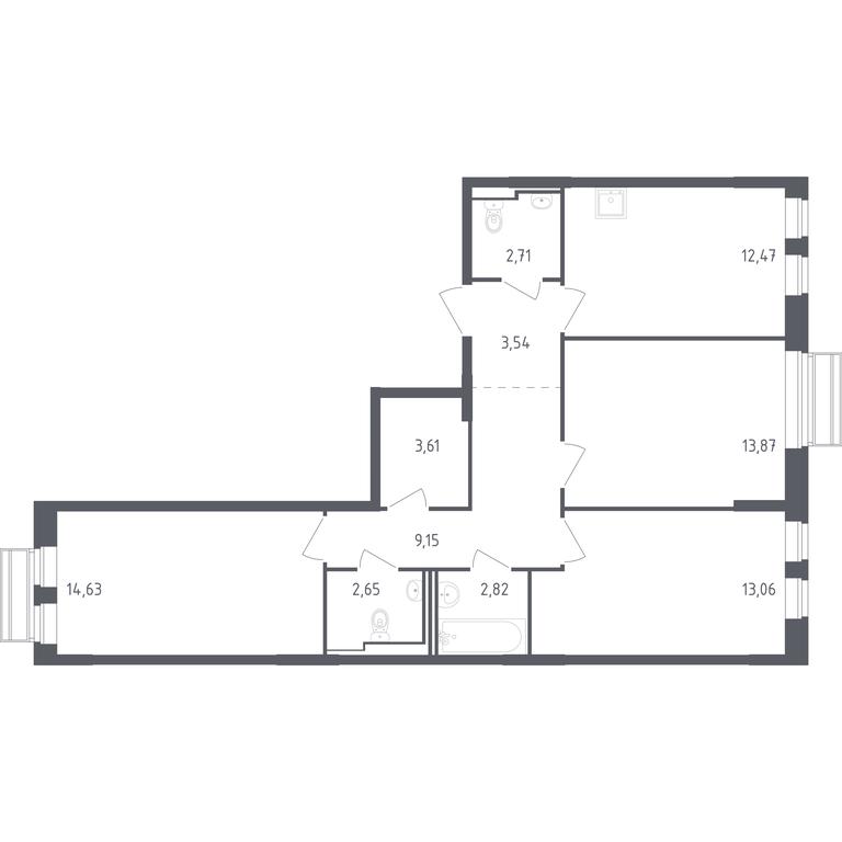 2-BD Apartment Sale, 78.51 sq. m. at Rublevskiy Kvartal, Laykovo Green Quarter, zhiloy kompleks Gorod-sobytiye Laykovo, selo Laykovo, Odintsovskiy City District, Moscow Region, Russia #1 2-BD Apartment Sale, 78.51 sq. m. at Rublevskiy Kvartal, Laykovo Green Quarter, zhiloy kompleks Gorod-sobytiye Laykovo, selo Laykovo, Odintsovskiy City District, Moscow Region, Russia #1