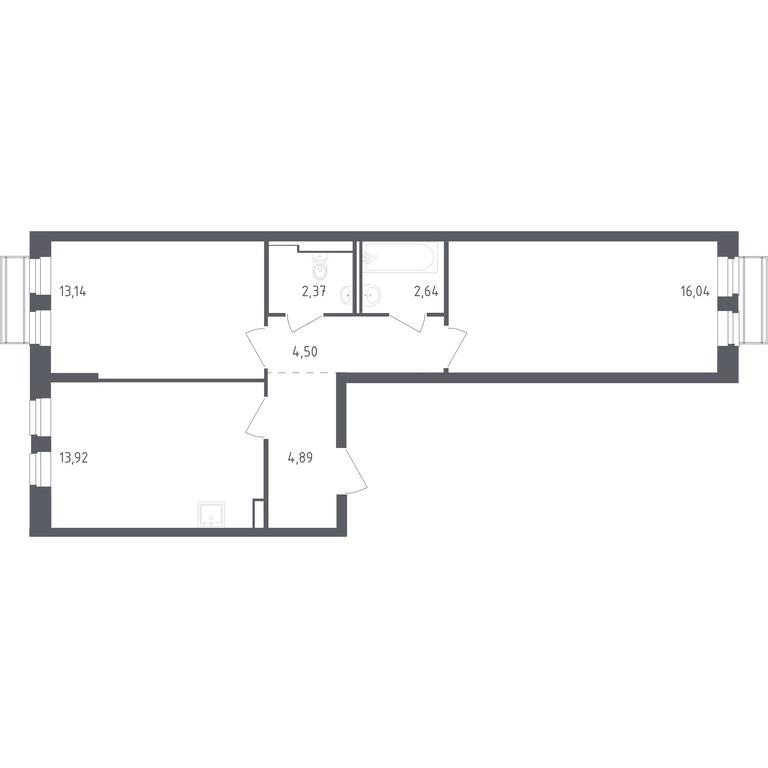 1-BD Apartment Sale, 57.5 sq. m. at Rublevskiy Kvartal, Laykovo Green Quarter, zhiloy kompleks Gorod-sobytiye Laykovo, selo Laykovo, Odintsovskiy City District, Moscow Region, Russia #1