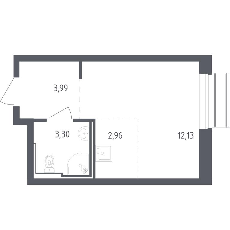 Apartment Sale, 22.38 sq. m. at Rublevskiy Kvartal, Laykovo Green Quarter, zhiloy kompleks Gorod-sobytiye Laykovo, selo Laykovo, Odintsovskiy City District, Moscow Region, Russia #1 Apartment Sale, 22.38 sq. m. at Rublevskiy Kvartal, Laykovo Green Quarter, zhiloy kompleks Gorod-sobytiye Laykovo, selo Laykovo, Odintsovskiy City District, Moscow Region, Russia #1