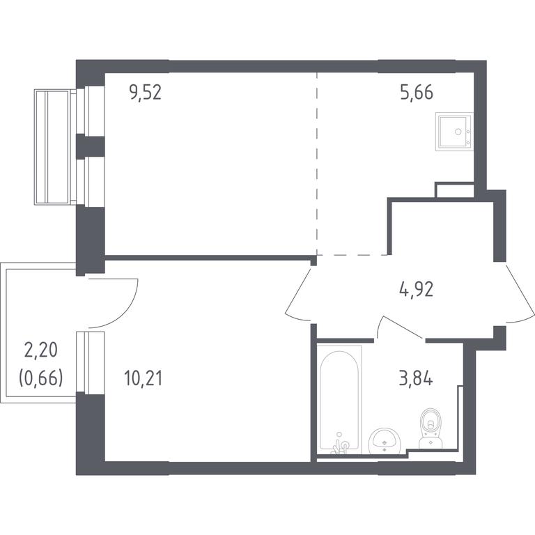 Продажа квартиры, 34,81 м² в ЖК «Рублевский Квартал», квартал Лайково Грин, жилой комплекс Город-событие Лайково, село Лайково, Одинцовский городской округ, Московская область, Россия #1