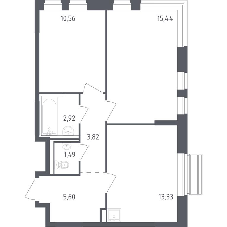 1-BD Apartment Sale, 53.16平方米 at Rublevskiy Kvartal, Laykovo Green Quarter, zhiloy kompleks Gorod-sobytiye Laykovo, selo Laykovo, Odintsovskiy City District, Moscow Region, Russia #1 1-BD Apartment Sale, 53.16平方米 at Rublevskiy Kvartal, Laykovo Green Quarter, zhiloy kompleks Gorod-sobytiye Laykovo, selo Laykovo, Odintsovskiy City District, Moscow Region, Russia #1