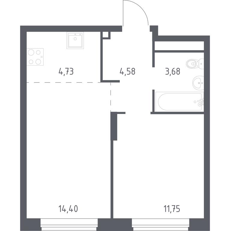 Apartment Sale, 39.1 sq. m. at Novograd Pavlino, Kosinskoye shosse, 2, Novoye Pavlino Microdistrict, Balashikha, Moscow Region, Russia #1 Apartment Sale, 39.1 sq. m. at Novograd Pavlino, Kosinskoye shosse, 2, Novoye Pavlino Microdistrict, Balashikha, Moscow Region, Russia #1