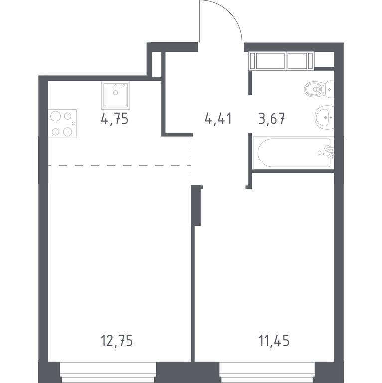 Apartment Sale, 37.4平方米 at Novograd Pavlino, Kosinskoye shosse, 2, Novoye Pavlino Microdistrict, Balashikha, Moscow Region, Russia #1 Apartment Sale, 37.4平方米 at Novograd Pavlino, Kosinskoye shosse, 2, Novoye Pavlino Microdistrict, Balashikha, Moscow Region, Russia #1