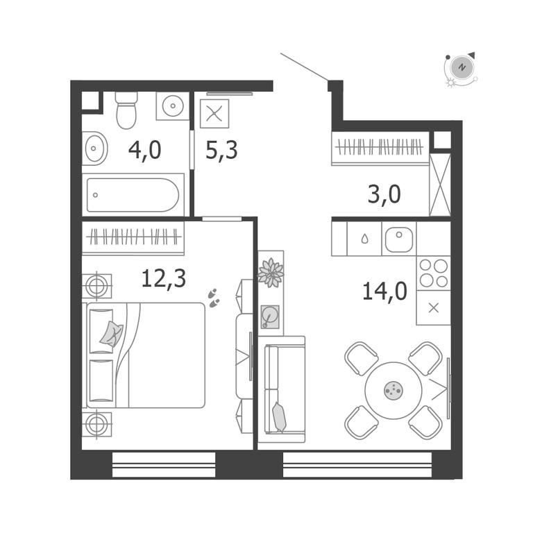 Продажа 1-комн. квартиры, 38,6 м² в ЖК «Шагал (Shagal)», Автозаводская улица, 23, Москва, Россия #1 Продажа 1-комн. квартиры, 38,6 м² в ЖК «Шагал (Shagal)», Автозаводская улица, 23, Москва, Россия #1