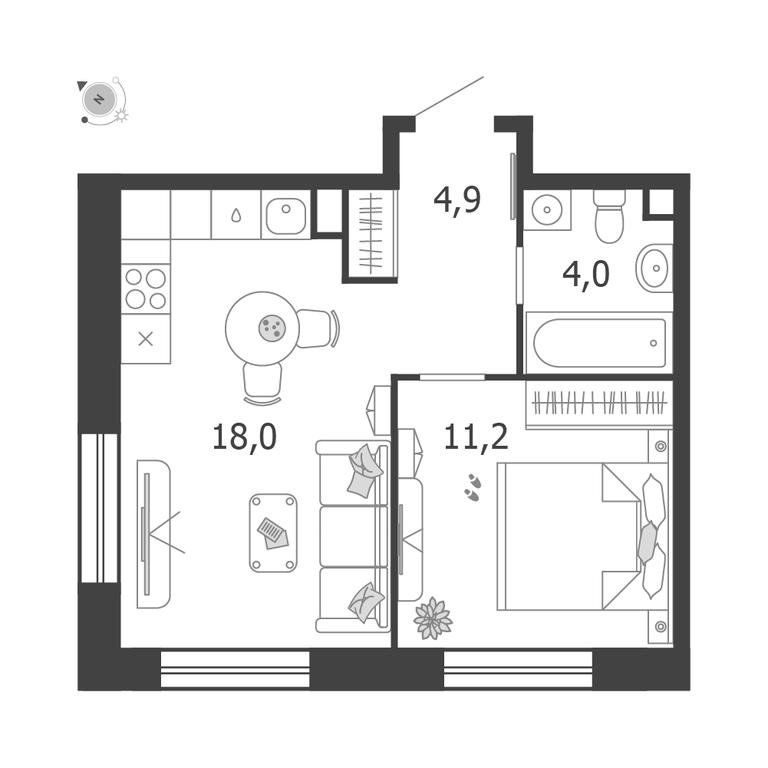 Продажа 1-комн. квартиры, 38,1 м² в ЖК «Шагал (Shagal)», Автозаводская улица, 23, Москва, Россия #1 Продажа 1-комн. квартиры, 38,1 м² в ЖК «Шагал (Shagal)», Автозаводская улица, 23, Москва, Россия #1