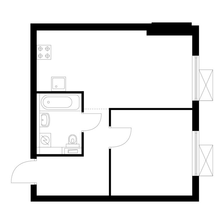 1-BD Apartment Sale, 38.7 sq. m. at Vostochnoe Butovo, Krymskaya Street, 13, rabochiy posyolok Bobrovo, Leninskiy City District, Moscow Region, Russia #1 1-BD Apartment Sale, 38.7 sq. m. at Vostochnoe Butovo, Krymskaya Street, 13, rabochiy posyolok Bobrovo, Leninskiy City District, Moscow Region, Russia #1