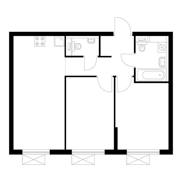 Продажа 2-комн. квартиры, 49,1 м² в ЖК «Восточное Бутово», Крымская улица, 13, рабочий посёлок Боброво, Ленинский городской округ, Московская область, Россия #1 Продажа 2-комн. квартиры, 49,1 м² в ЖК «Восточное Бутово», Крымская улица, 13, рабочий посёлок Боброво, Ленинский городской округ, Московская область, Россия #1