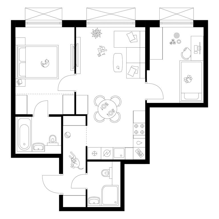 Продажа 2-комн. квартиры, 54,2 м² в ЖК «Иртышский Квартал», 2-й Иртышский проезд, Москва, Россия #1 Продажа 2-комн. квартиры, 54,2 м² в ЖК «Иртышский Квартал», 2-й Иртышский проезд, Москва, Россия #1