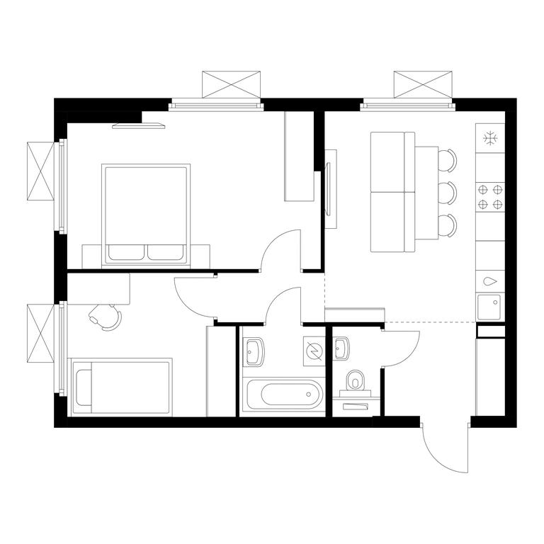 Продажа 2-комн. квартиры, 52,3 м² в ЖК «Ярославский квартал», Ярославский проезд, 116, Королёв, Московская область, Россия #1 Продажа 2-комн. квартиры, 52,3 м² в ЖК «Ярославский квартал», Ярославский проезд, 116, Королёв, Московская область, Россия #1