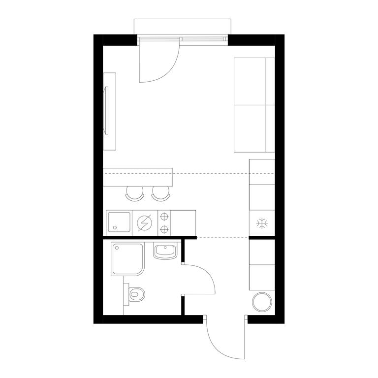 Продажа квартиры, 23,8 м² в ЖК «Яуза Парк», улица Колонцова, 4, Мытищи, Московская область, Россия #1 Продажа квартиры, 23,8 м² в ЖК «Яуза Парк», улица Колонцова, 4, Мытищи, Московская область, Россия #1