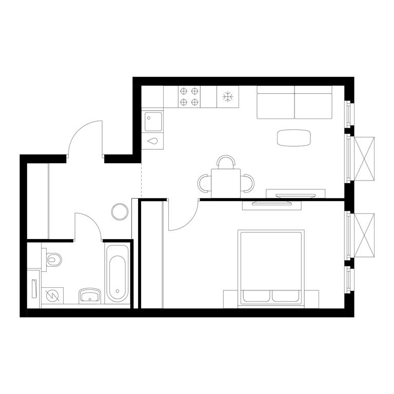 Продажа 1-комн. квартиры, 43,5 м² в ЖК «Ярославский квартал», Ярославский проезд, 116, Королёв, Московская область, Россия #1 Продажа 1-комн. квартиры, 43,5 м² в ЖК «Ярославский квартал», Ярославский проезд, 116, Королёв, Московская область, Россия #1