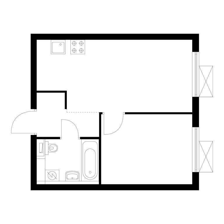 1-BD Apartment Sale, 34 sq. m. at Vostochnoe Butovo, Krymskaya Street, 13, rabochiy posyolok Bobrovo, Leninskiy City District, Moscow Region, Russia #1 1-BD Apartment Sale, 34 sq. m. at Vostochnoe Butovo, Krymskaya Street, 13, rabochiy posyolok Bobrovo, Leninskiy City District, Moscow Region, Russia #1