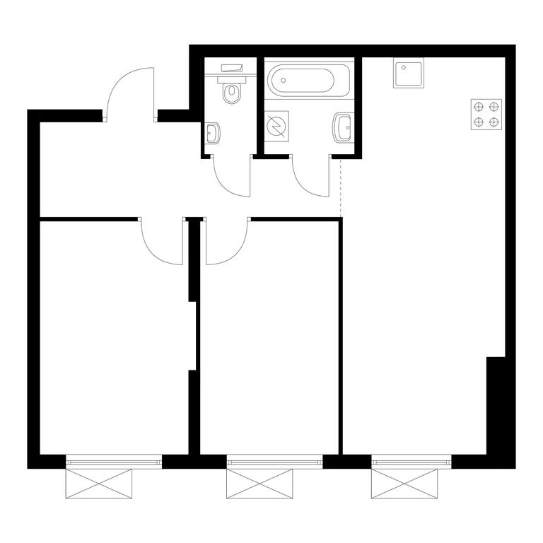 Продажа 2-комн. квартиры, 57,1 м² в ЖК «Восточное Бутово», Крымская улица, 13, рабочий посёлок Боброво, Ленинский городской округ, Московская область, Россия #1 Продажа 2-комн. квартиры, 57,1 м² в ЖК «Восточное Бутово», Крымская улица, 13, рабочий посёлок Боброво, Ленинский городской округ, Московская область, Россия #1