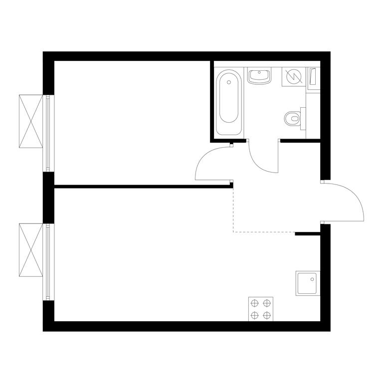 1-BD Apartment Sale, 35.8 sq. m. at Vostochnoe Butovo, Krymskaya Street, 13, rabochiy posyolok Bobrovo, Leninskiy City District, Moscow Region, Russia #1 1-BD Apartment Sale, 35.8 sq. m. at Vostochnoe Butovo, Krymskaya Street, 13, rabochiy posyolok Bobrovo, Leninskiy City District, Moscow Region, Russia #1