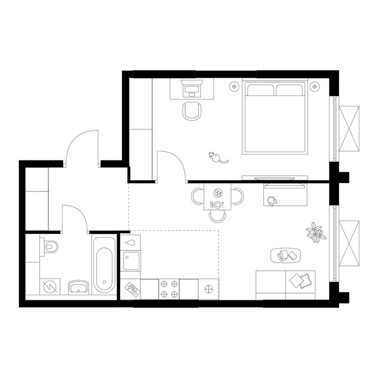 1-BD Apartment Sale, 41.7 sq. m. at Zelionyi Park, 687-y proyezd, 15с2, Zelenograd, Moscow, Russia #1 1-BD Apartment Sale, 41.7 sq. m. at Zelionyi Park, 687-y proyezd, 15с2, Zelenograd, Moscow, Russia #1