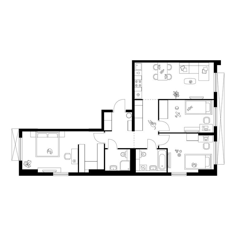 Продажа 3-комн. квартиры, 80 м² в ЖК «Зелёный парк», 687-й проезд, 15с2, Зеленоград, Москва, Россия #1 Продажа 3-комн. квартиры, 80 м² в ЖК «Зелёный парк», 687-й проезд, 15с2, Зеленоград, Москва, Россия #1