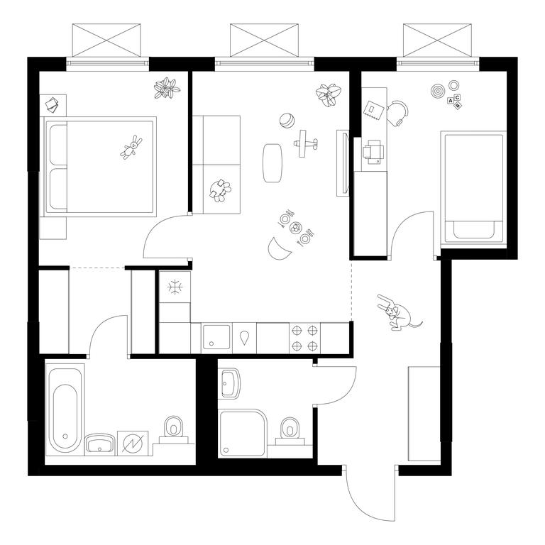 2-BD Apartment Sale, 51.7 sq. m. at Zelionyi Park, 687-y proyezd, 15с2, Zelenograd, Moscow, Russia #1 2-BD Apartment Sale, 51.7 sq. m. at Zelionyi Park, 687-y proyezd, 15с2, Zelenograd, Moscow, Russia #1
