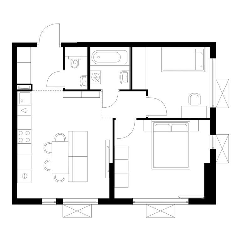 Продажа 2-комн. квартиры, 51,1 м² в ЖК «Яуза Парк», улица Колонцова, 4, Мытищи, Московская область, Россия #1 Продажа 2-комн. квартиры, 51,1 м² в ЖК «Яуза Парк», улица Колонцова, 4, Мытищи, Московская область, Россия #1