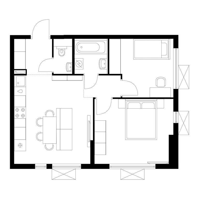 Продажа 2-комн. квартиры, 51,2 м² в ЖК «Яуза Парк», улица Колонцова, 4, Мытищи, Московская область, Россия #1 Продажа 2-комн. квартиры, 51,2 м² в ЖК «Яуза Парк», улица Колонцова, 4, Мытищи, Московская область, Россия #1