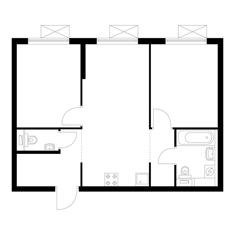 2-BD Apartment Sale, 50.9 sq. m. at Vostochnoe Butovo, Krymskaya Street, 13, rabochiy posyolok Bobrovo, Leninskiy City District, Moscow Region, Russia #1 2-BD Apartment Sale, 50.9 sq. m. at Vostochnoe Butovo, Krymskaya Street, 13, rabochiy posyolok Bobrovo, Leninskiy City District, Moscow Region, Russia #1