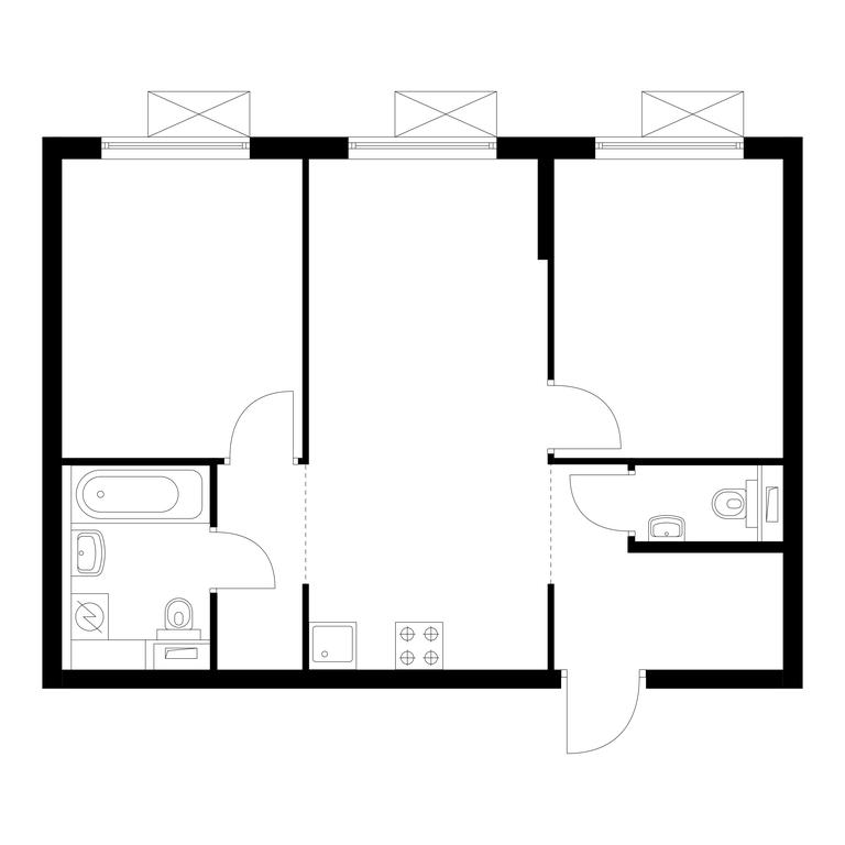 2-BD Apartment Sale, 51 sq. m. at Vostochnoe Butovo, Krymskaya Street, 13, rabochiy posyolok Bobrovo, Leninskiy City District, Moscow Region, Russia #1 2-BD Apartment Sale, 51 sq. m. at Vostochnoe Butovo, Krymskaya Street, 13, rabochiy posyolok Bobrovo, Leninskiy City District, Moscow Region, Russia #1