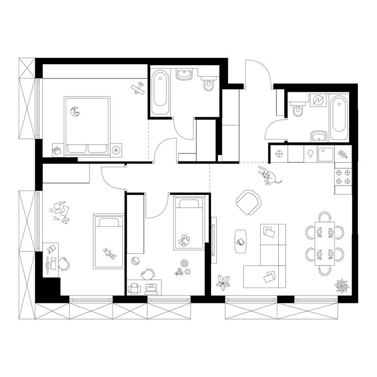 Продажа 3-комн. квартиры, 76,9 м² в ЖК «Плеханова 11», улица Плеханова, 13с6, Москва, Россия #2 Продажа 3-комн. квартиры, 76,9 м² в ЖК «Плеханова 11», улица Плеханова, 13с6, Москва, Россия #2