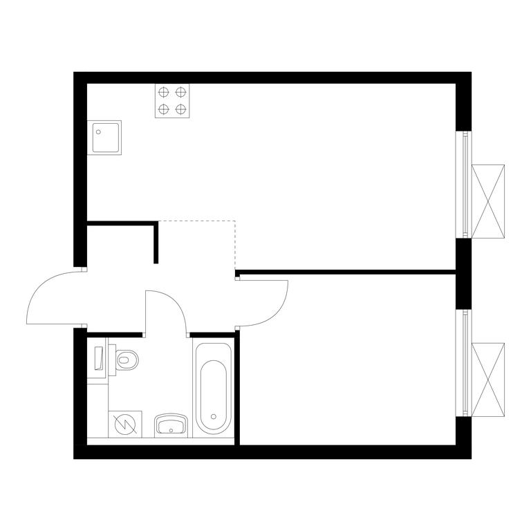 1-BD Apartment Sale, 35.9 sq. m. at Vostochnoe Butovo, Krymskaya Street, 13, rabochiy posyolok Bobrovo, Leninskiy City District, Moscow Region, Russia #1 1-BD Apartment Sale, 35.9 sq. m. at Vostochnoe Butovo, Krymskaya Street, 13, rabochiy posyolok Bobrovo, Leninskiy City District, Moscow Region, Russia #1