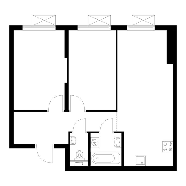 Продажа 2-комн. квартиры, 57 м² в ЖК «Восточное Бутово», Крымская улица, 13, рабочий посёлок Боброво, Ленинский городской округ, Московская область, Россия #1 Продажа 2-комн. квартиры, 57 м² в ЖК «Восточное Бутово», Крымская улица, 13, рабочий посёлок Боброво, Ленинский городской округ, Московская область, Россия #1