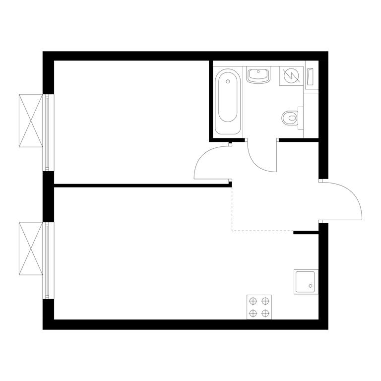 1-BD Apartment Sale, 35.8 sq. m. at Vostochnoe Butovo, Krymskaya Street, 13, rabochiy posyolok Bobrovo, Leninskiy City District, Moscow Region, Russia #1 1-BD Apartment Sale, 35.8 sq. m. at Vostochnoe Butovo, Krymskaya Street, 13, rabochiy posyolok Bobrovo, Leninskiy City District, Moscow Region, Russia #1