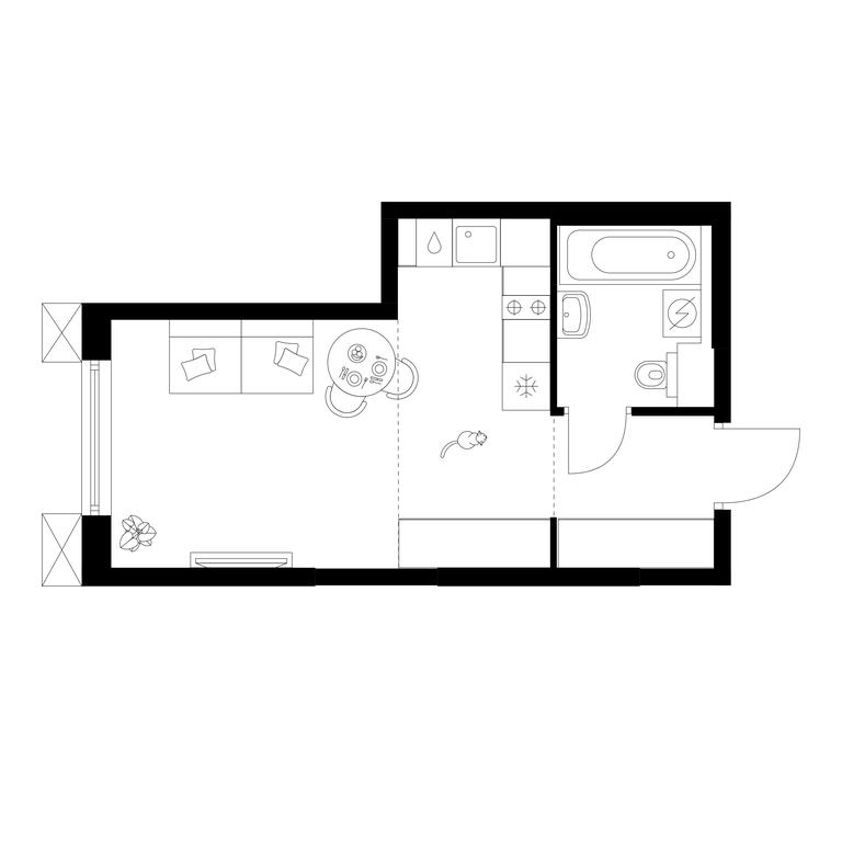 Apartment Sale, 24 sq. m. at Plehanova 11, Plekhanova Street, 13с6, Moscow, Russia #1 Apartment Sale, 24 sq. m. at Plehanova 11, Plekhanova Street, 13с6, Moscow, Russia #1