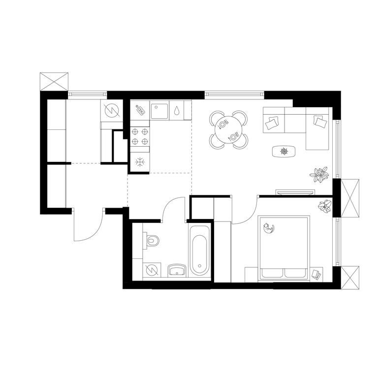 Продажа 1-комн. квартиры, 40,2 м² в ЖК «Плеханова 11», улица Плеханова, 13с6, Москва, Россия #2 Продажа 1-комн. квартиры, 40,2 м² в ЖК «Плеханова 11», улица Плеханова, 13с6, Москва, Россия #2