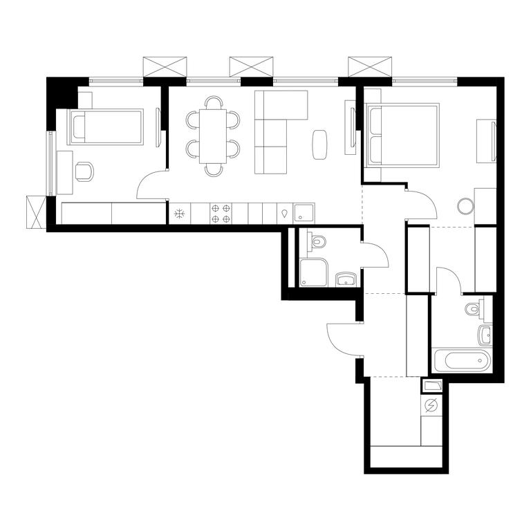 Продажа 2-комн. квартиры, 66,6 м² в ЖК «Никольские луга», Варшавское шоссе, вл266с1, Москва, Россия #1 Продажа 2-комн. квартиры, 66,6 м² в ЖК «Никольские луга», Варшавское шоссе, вл266с1, Москва, Россия #1