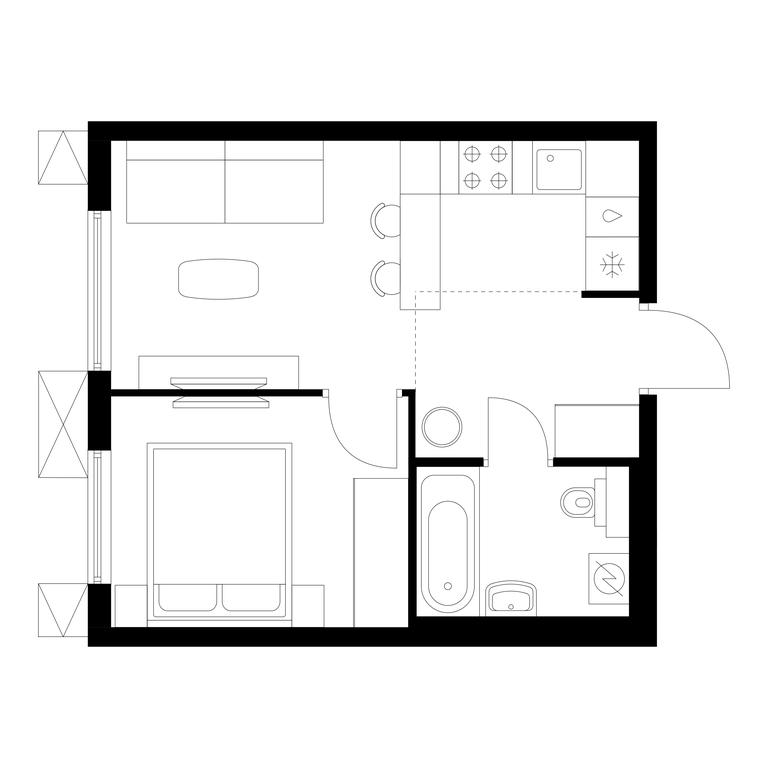 1-BD Apartment Sale, 31平方米 at Nikolskie Luga, Varshavskoye Highway, вл266с1, Moscow, Russia #1 1-BD Apartment Sale, 31平方米 at Nikolskie Luga, Varshavskoye Highway, вл266с1, Moscow, Russia #1