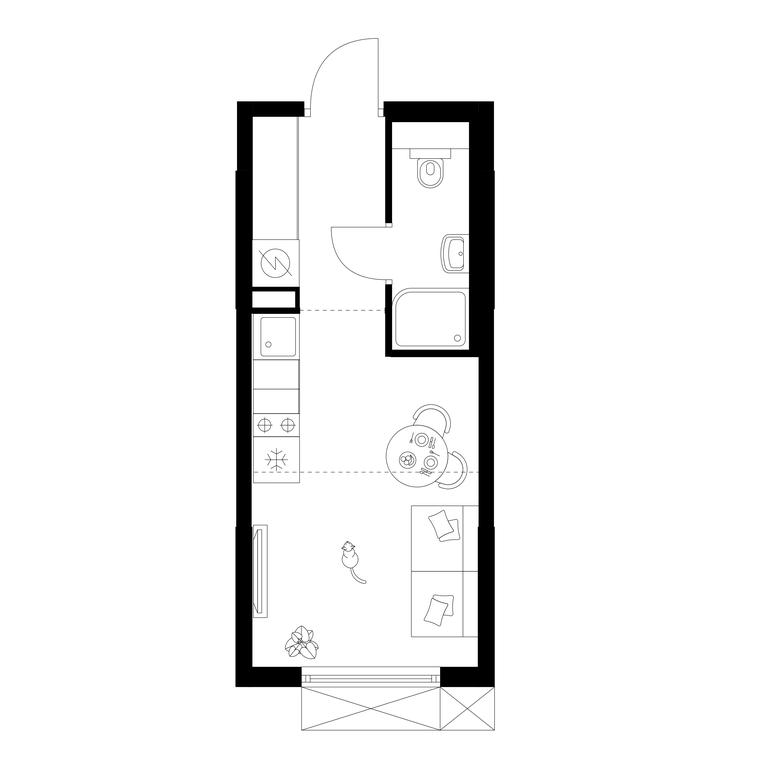 Продажа квартиры, 19,4 м² в ЖК «Плеханова 11», улица Плеханова, 13с6, Москва, Россия #2 Продажа квартиры, 19,4 м² в ЖК «Плеханова 11», улица Плеханова, 13с6, Москва, Россия #2