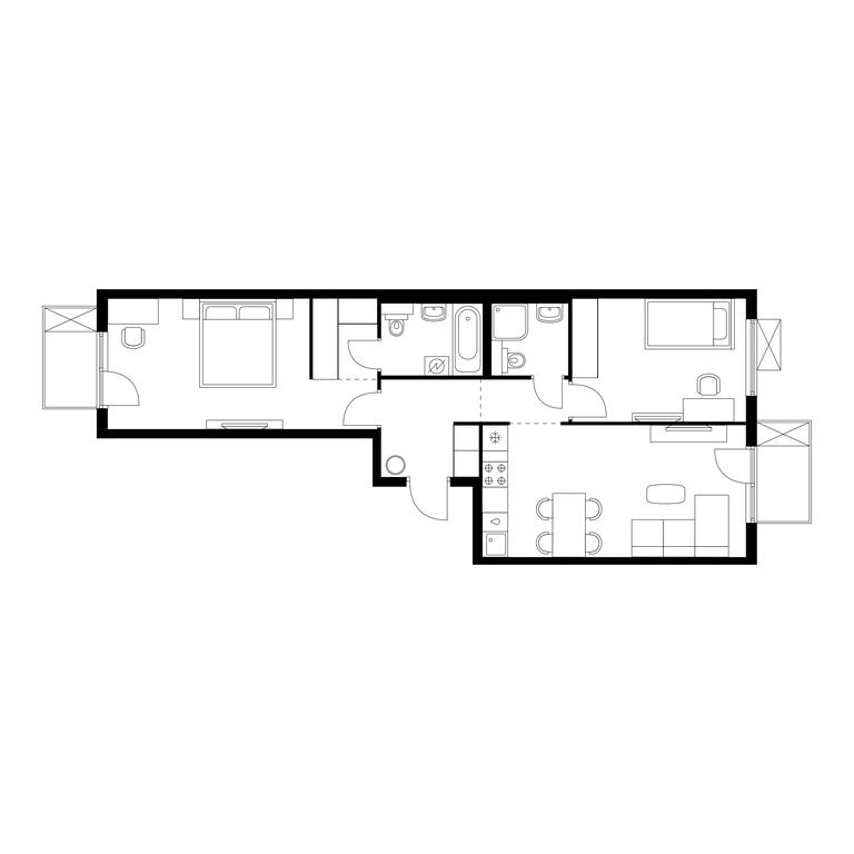 2-BD Apartment Sale, 66.3 sq. m. at Nikolskie Luga, Varshavskoye Highway, вл266с1, Moscow, Russia #1 2-BD Apartment Sale, 66.3 sq. m. at Nikolskie Luga, Varshavskoye Highway, вл266с1, Moscow, Russia #1