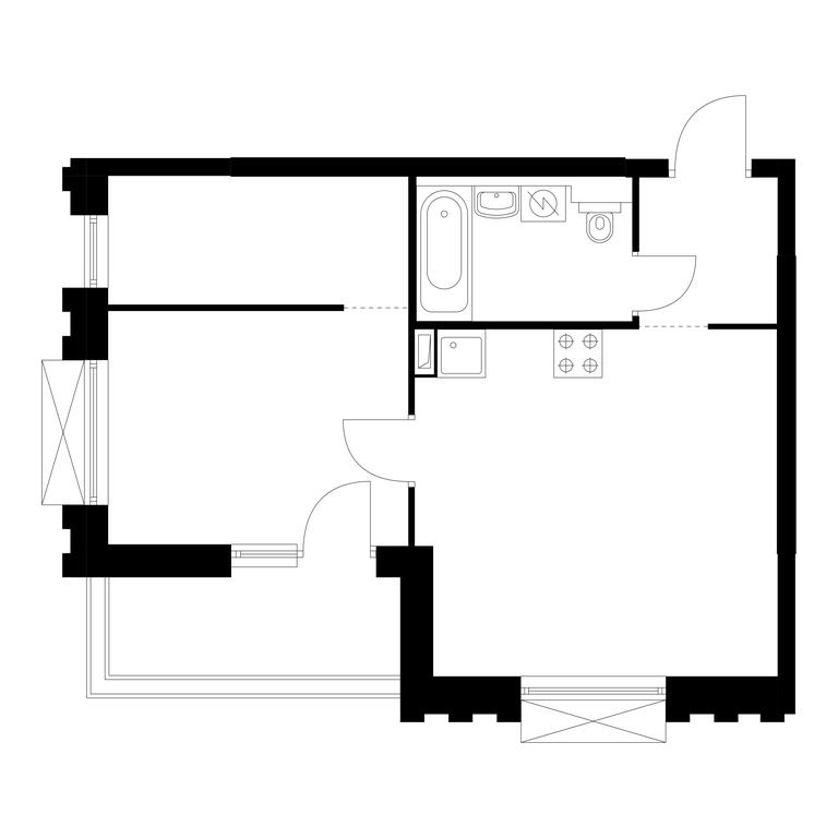1-BD Apartment Sale, 44.5 sq. m. at Nikolskie Luga, Varshavskoye Highway, вл266с1, Moscow, Russia #1 1-BD Apartment Sale, 44.5 sq. m. at Nikolskie Luga, Varshavskoye Highway, вл266с1, Moscow, Russia #1