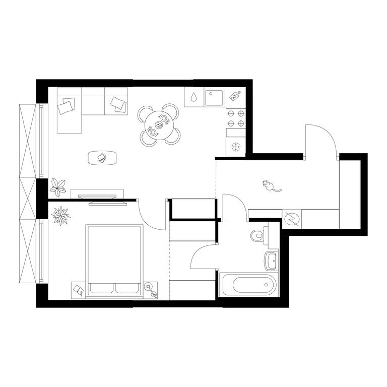Продажа 1-комн. квартиры, 40,9 м² в ЖК «Плеханова 11», улица Плеханова, 13с6, Москва, Россия #1 Продажа 1-комн. квартиры, 40,9 м² в ЖК «Плеханова 11», улица Плеханова, 13с6, Москва, Россия #1