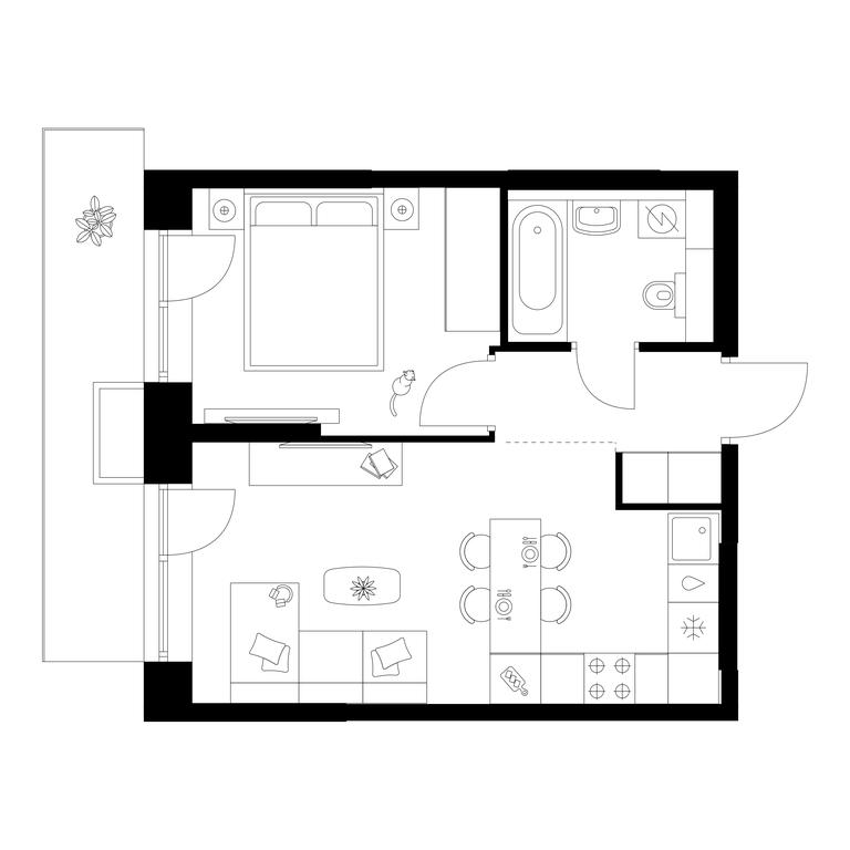 Продажа 1-комн. квартиры, 38,1 м² в ЖК «Плеханова 11», улица Плеханова, 13с6, Москва, Россия #2 Продажа 1-комн. квартиры, 38,1 м² в ЖК «Плеханова 11», улица Плеханова, 13с6, Москва, Россия #2