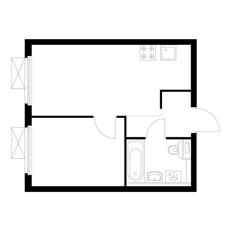 Продажа 1-комн. квартиры, 32,21 м² в ЖК «Первый Дубровский», Новоостаповская улица, 1с4, Москва, Россия #1 Продажа 1-комн. квартиры, 32,21 м² в ЖК «Первый Дубровский», Новоостаповская улица, 1с4, Москва, Россия #1
