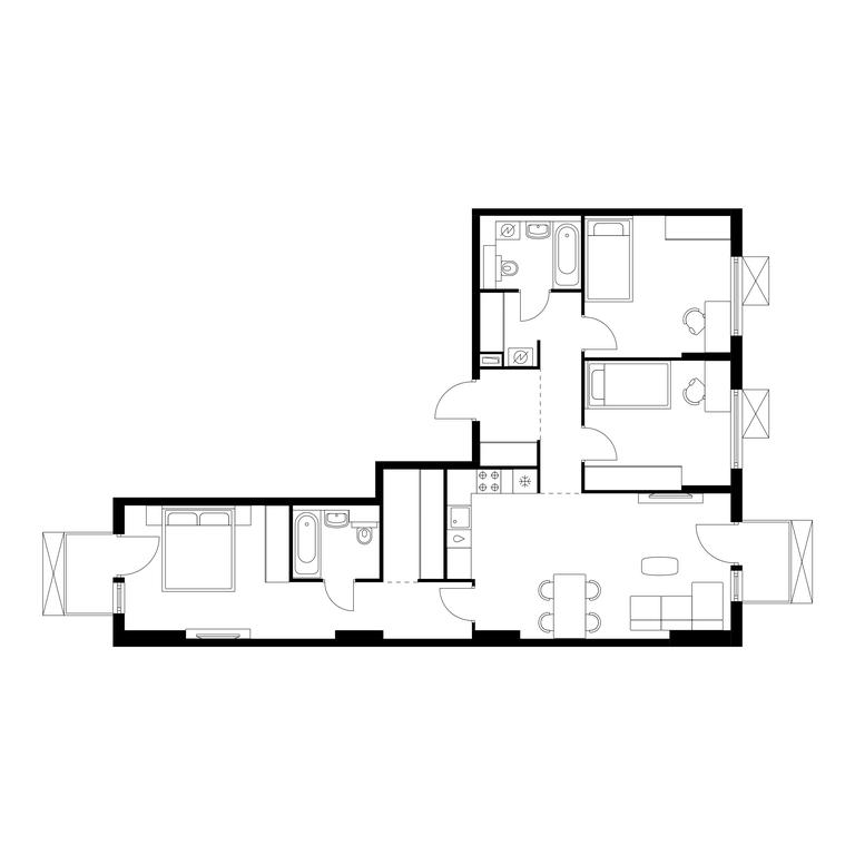3-BD Apartment Sale, 92.1平方米 at Serednevskiy Les, деревня Середнево, 1к1, поселение Филимонковское, Москва, Россия #1 3-BD Apartment Sale, 92.1平方米 at Serednevskiy Les, деревня Середнево, 1к1, поселение Филимонковское, Москва, Россия #1