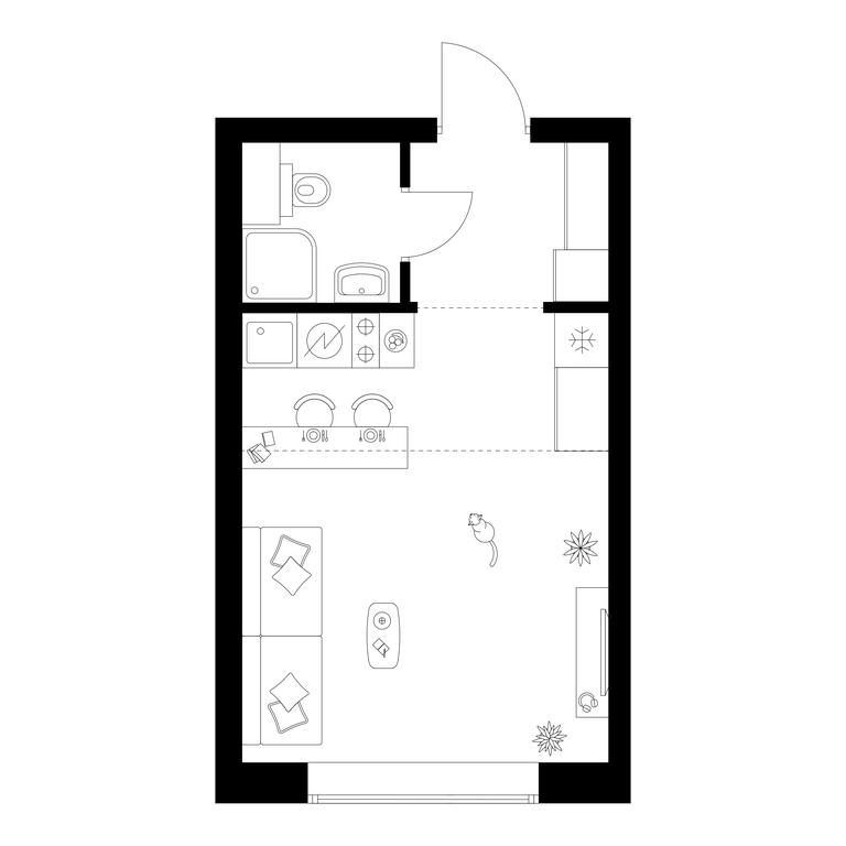 Apartment Sale, 25.2 sq. m. at Polar, Polyarnaya Street, 39Б, Moscow, Russia #2 Apartment Sale, 25.2 sq. m. at Polar, Polyarnaya Street, 39Б, Moscow, Russia #2